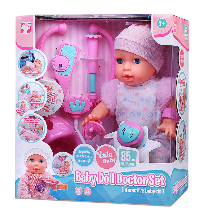 Фото к товару Пупс с аксессуарами YL2535C-D "Крошка Мишель" в коробке Пупс с аксессуарами YL2535C-D "Крошка Мишель" в коробке