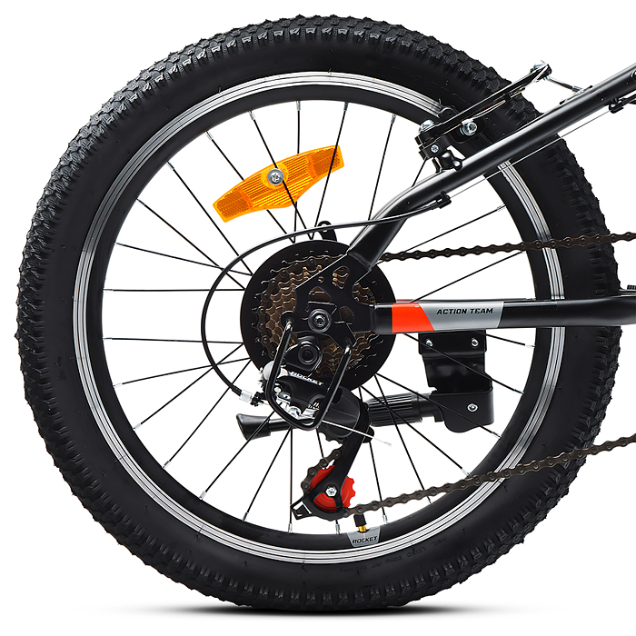 Фото к товару Велосипед 20" Rocket Crux 1.0 , цвет черный, размер 11" Велосипед 20" Rocket Crux 1.0 , цвет черный, размер 11"