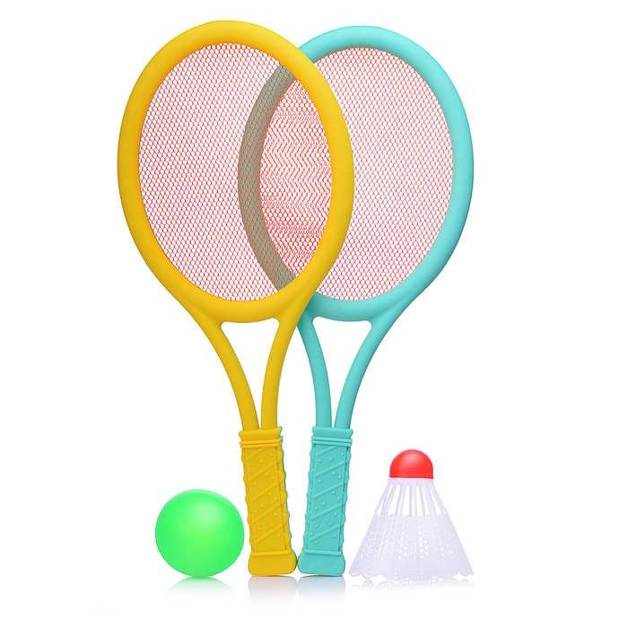 Фото к товару Набор игровых ракеток 00-5745 (2 ракетки, волан, мяч) Набор игровых ракеток 00-5745 (2 ракетки, волан, мяч)