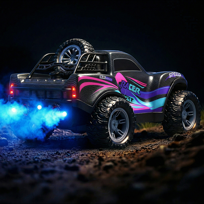 Фото к товару Машина 8166-9 "Крутая гонка" р/у, со спреем, 27 MHz, в коробке Машина 8166-9 "Крутая гонка" р/у, со спреем, 27 MHz, в коробке