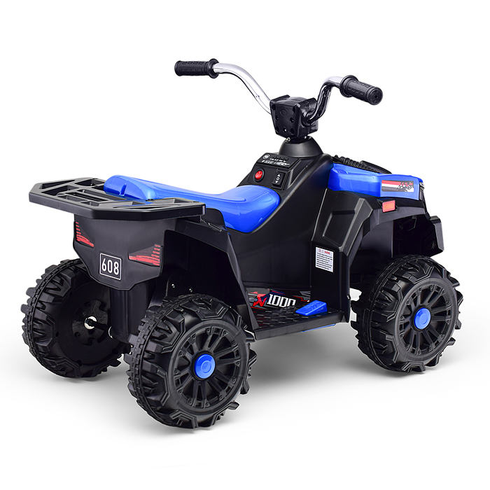 Квадроцикл U023389Y "Guadrokids" на аккумуляторе, одноместный (синий)