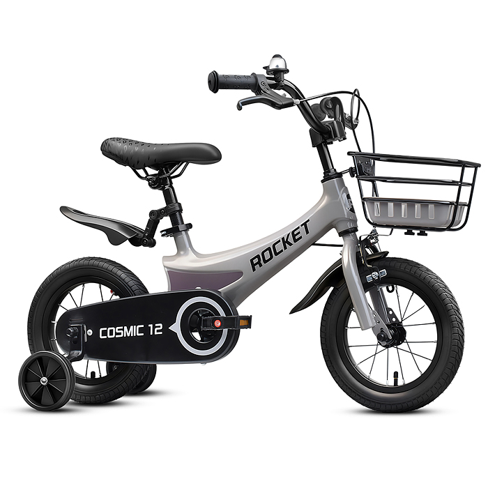 Фото к товару Велосипед 12" Rocket Cosmic, цвет серый Велосипед 12" Rocket Cosmic, цвет серый