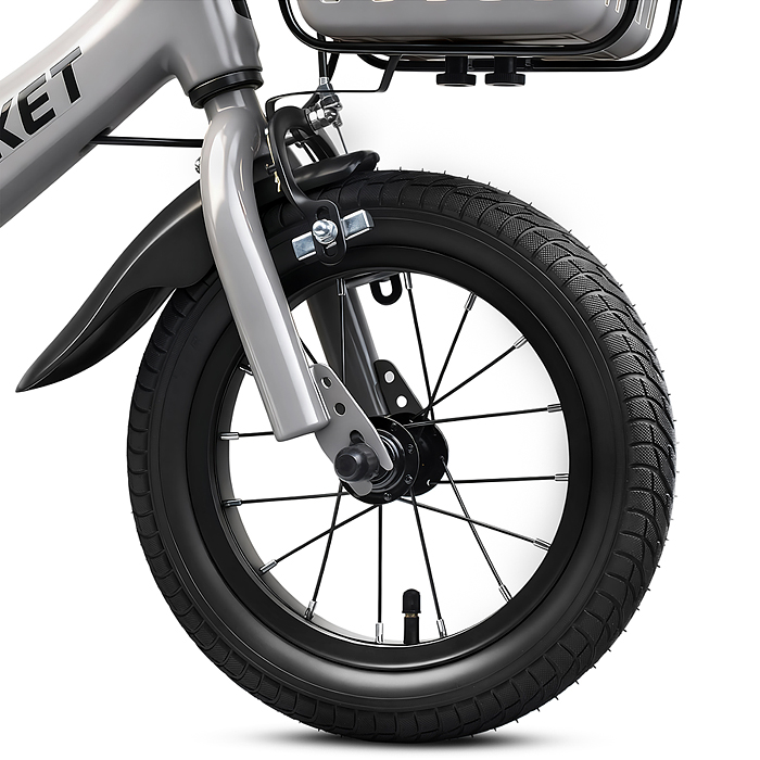 Фото к товару Велосипед 12" Rocket Cosmic, цвет серый Велосипед 12" Rocket Cosmic, цвет серый