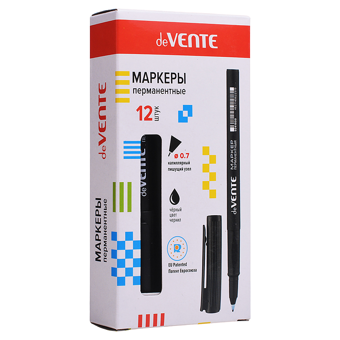 Фото к товару Маркер перманентный тонкий круглый корпус, с эргономичным трёхгранным грипом, капиллярный Маркер перманентный тонкий круглый корпус, с эргономичным трёхгранным грипом, капиллярный