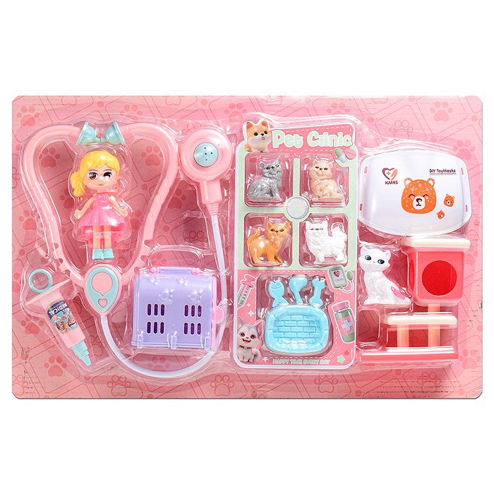 Набор доктор DF546-128B "Ветеринар" в коробке