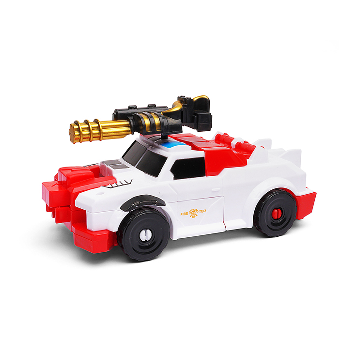 Робот MJL-026 трансформирующийся в служебное авто, в коробке