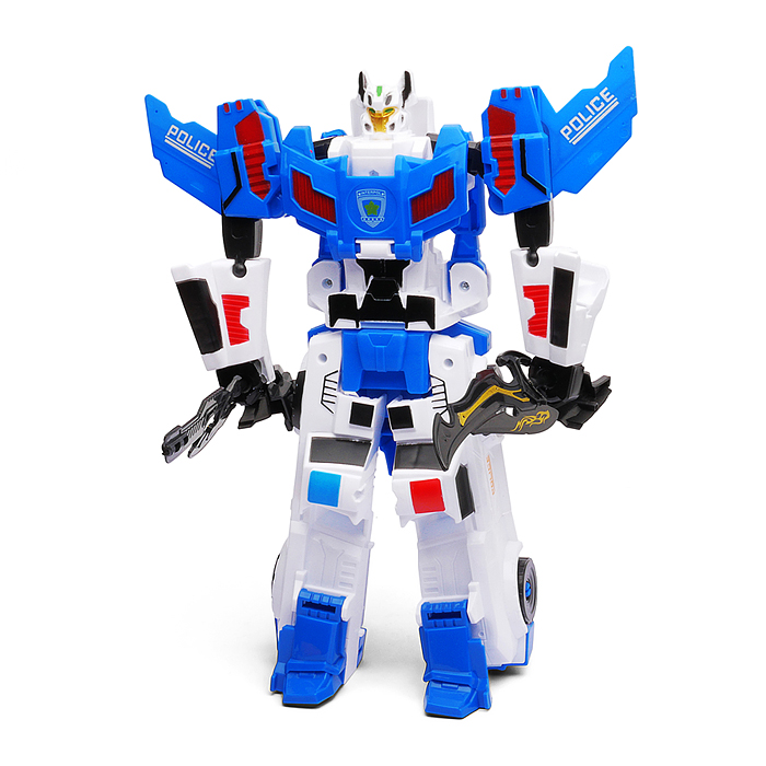 Робот MJL-026 трансформирующийся в служебное авто, в коробке