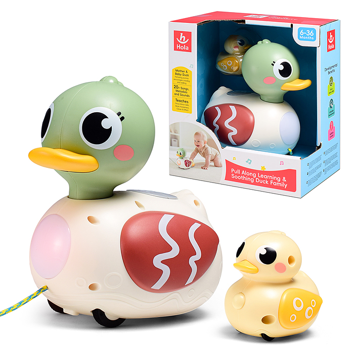 Утка HE9976 "Мама с малышом" на батар. в коробке