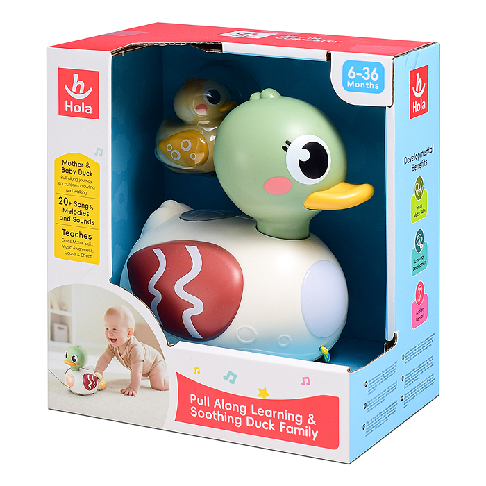 Утка HE9976 "Мама с малышом" на батар. в коробке