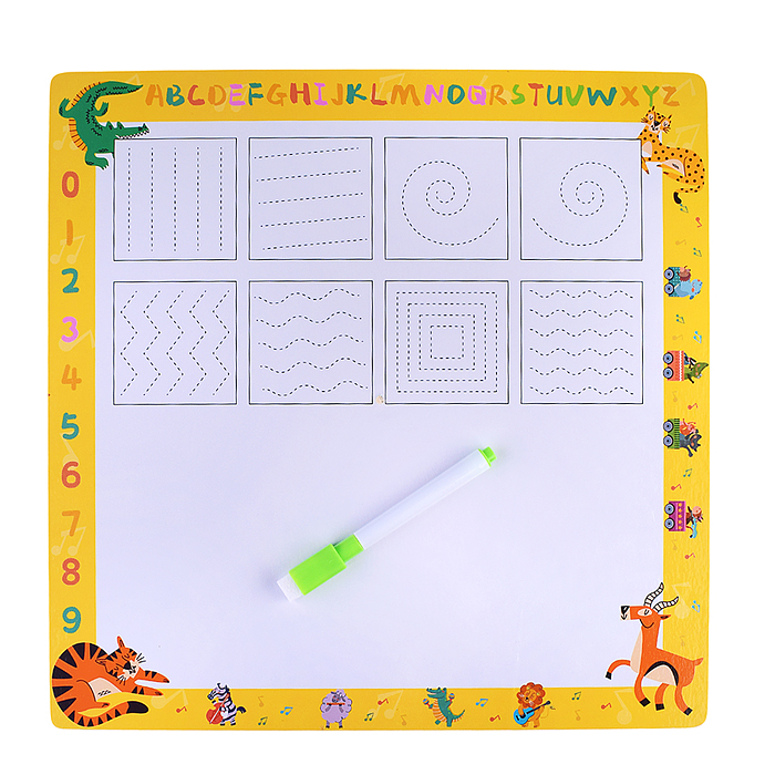 Пазл-вкладыш D2246 "Изучаем время. На ферме"