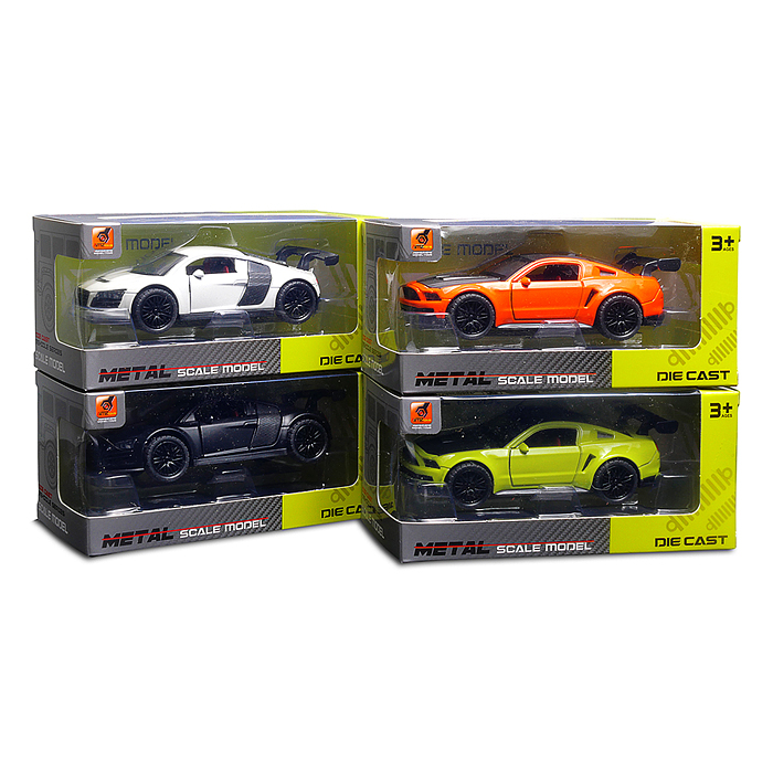 Фото к товару Машина 3681A "Спорт авто" 1:36 со спойлером, в коробке Машина 3681A "Спорт авто" 1:36 со спойлером, в коробке