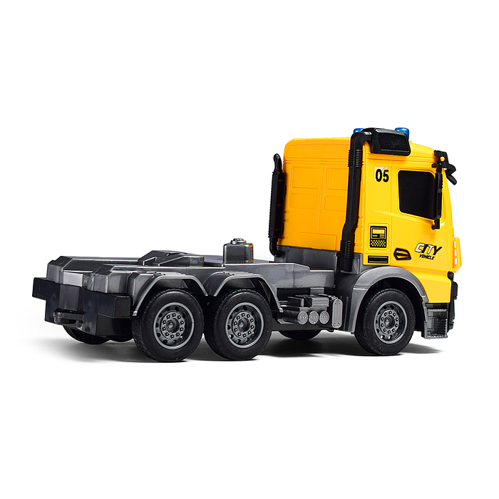 Фото к товару Машина YJ-131-4 "Спецтехника" р/у, MHz (цвет жёлтый) в коробке Машина YJ-131-4 "Спецтехника" р/у, MHz (цвет жёлтый) в коробке