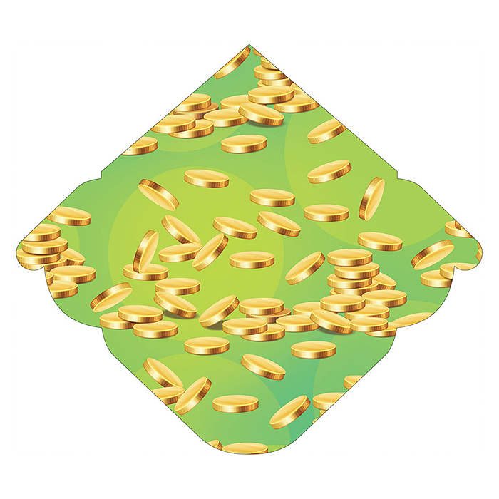 Конверт для денег (без отделки, с лаком) "На твои хотелки"