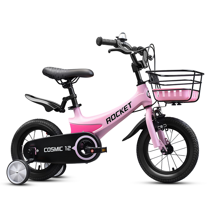 Фото к товару Велосипед 12" Rocket Cosmic, цвет розовый Велосипед 12" Rocket Cosmic, цвет розовый