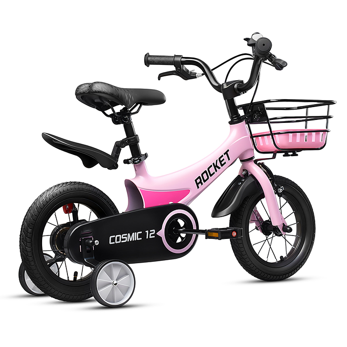 Фото к товару Велосипед 12" Rocket Cosmic, цвет розовый Велосипед 12" Rocket Cosmic, цвет розовый