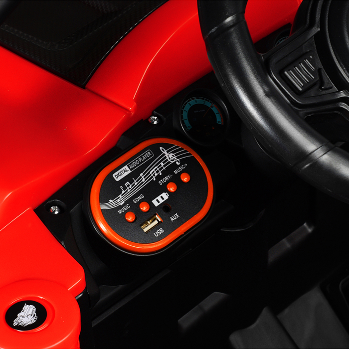 Электромобиль детский 618 "Внедорожник" (цвет красный)