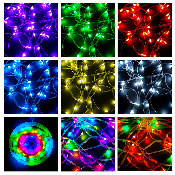 Фото к товару Электрогирлянда 10м, пульт Электрогирлянда 10м, пульт