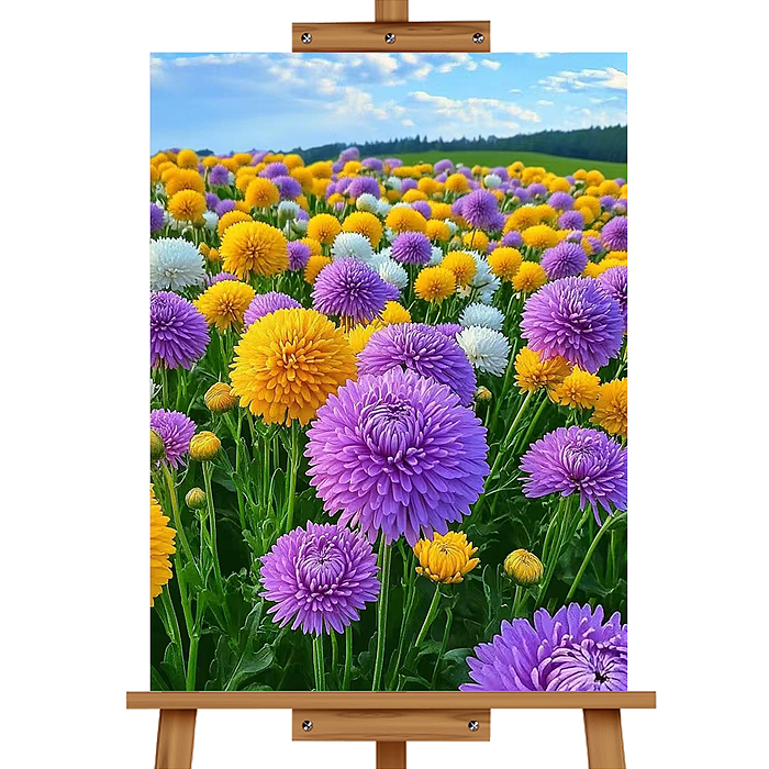 Мозаика алмазная MKA4030-139 "Полевые цветы" 30*40см