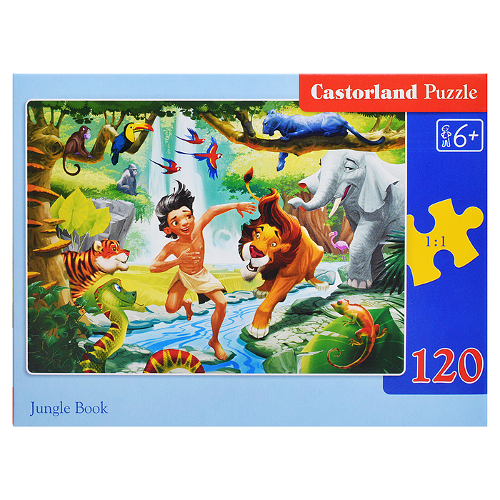 Пазлы 120 "Книга джунглей" 