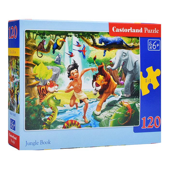 Пазлы 120 "Книга джунглей" 