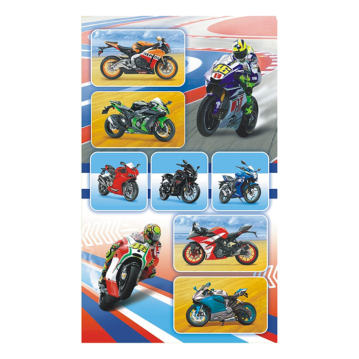 Наклейки (21 глиттер) "Мото"