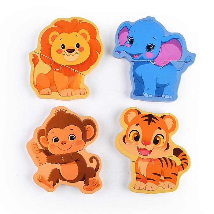 Пазл-вкладыш D2247 "Изучаем время. Африка"