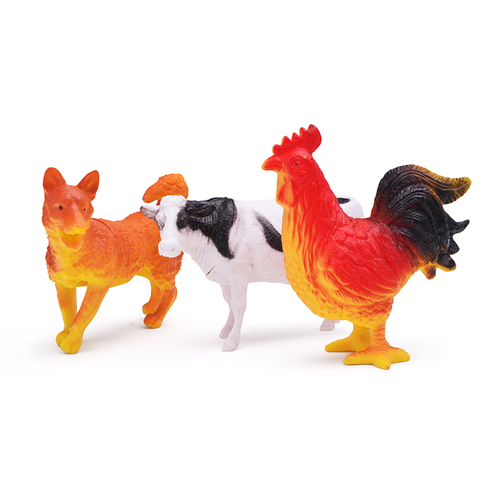 Пластизоль домашние животные 3 шт. в пак. Рассказы о животных