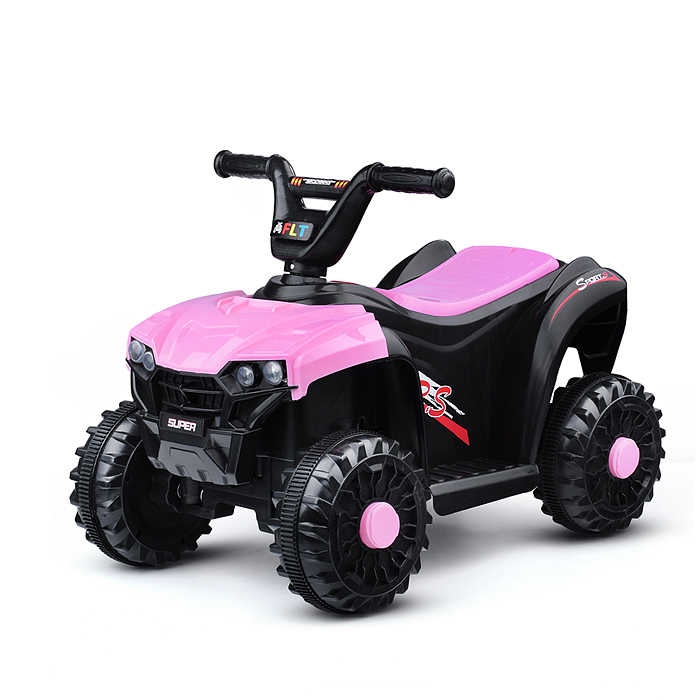 Квадроцикл U014104Y "Супер квадро" на аккумуляторе, в коробке (розовый)