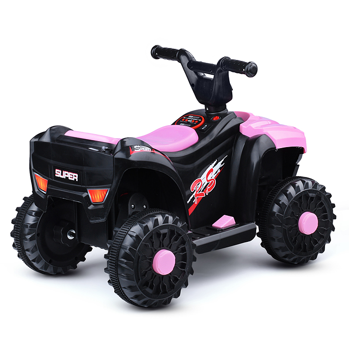 Квадроцикл U014104Y "Супер квадро" на аккумуляторе, в коробке (розовый)