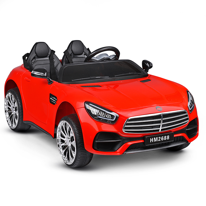 Электромобиль U023437Y "Кабриолет" на аккумуляторе, с р/у управлением, в коробке (красный)