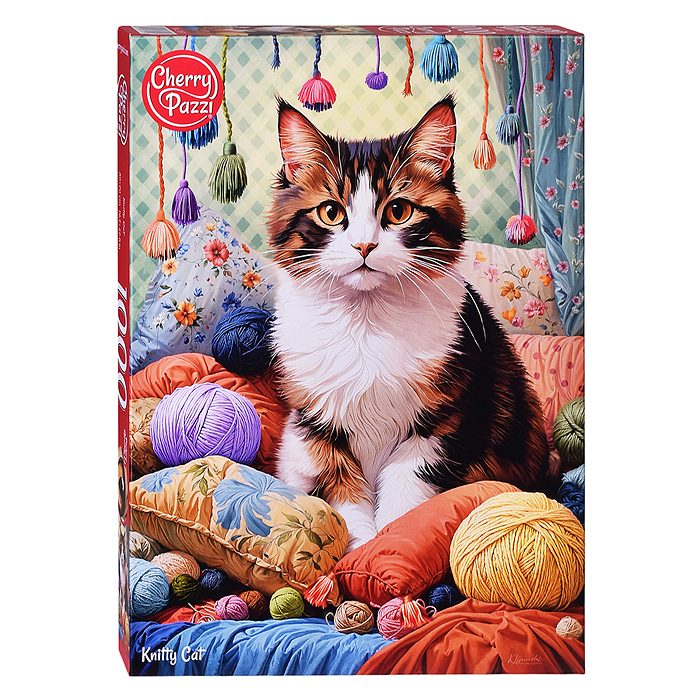 Пазл 1000 "Кот в спальне"