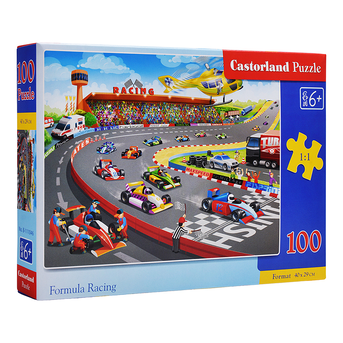 Пазлы 100 "Формула-гонки"