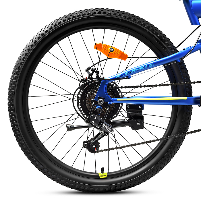 Фото к товару Велосипед 24" Rocket Azkar Pro, цвет синий, размер 15" Велосипед 24" Rocket Azkar Pro, цвет синий, размер 15"