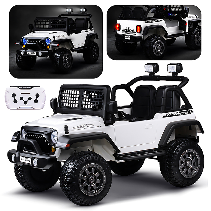 Электромобиль детский NEL-618 "Городской внедорожник" (цвет белый)