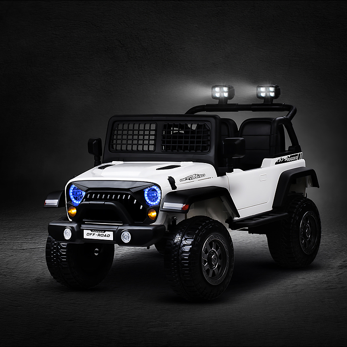 Фото к товару Электромобиль детский NEL-618 "Городской внедорожник" (цвет белый) Электромобиль детский NEL-618 "Городской внедорожник" (цвет белый)