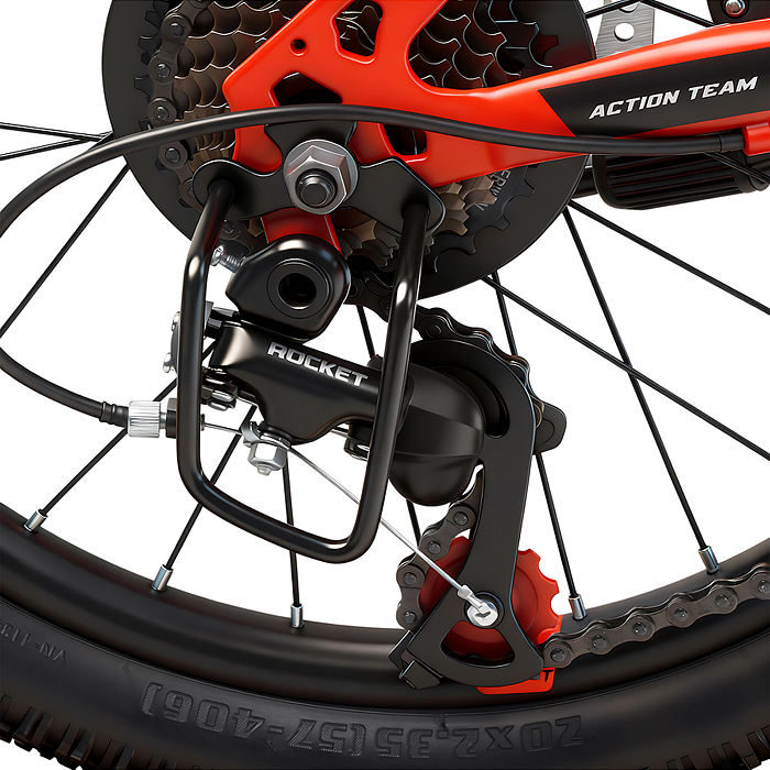 Фото к товару Велосипед 20" Rocket Crux 2.0 , цвет красный, размер 11" Велосипед 20" Rocket Crux 2.0 , цвет красный, размер 11"