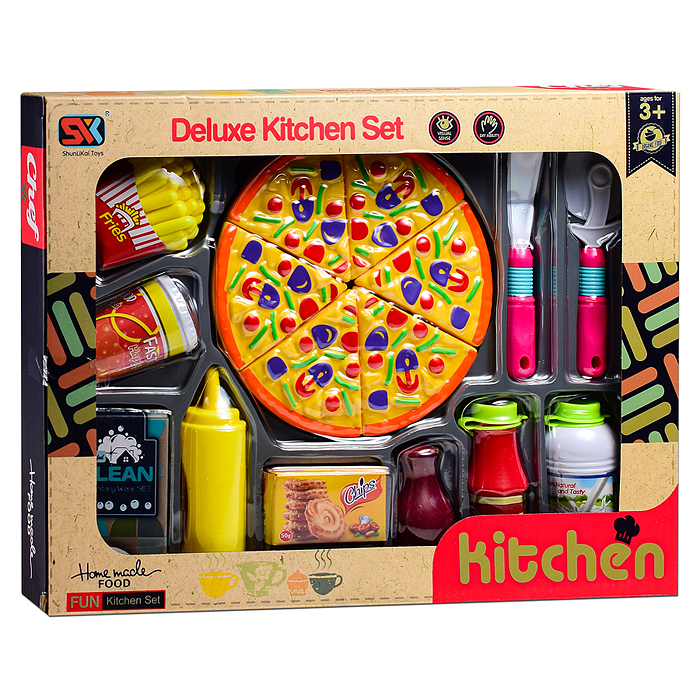 Пицца игрушечная SK30D "Мини пиццерия" в коробке