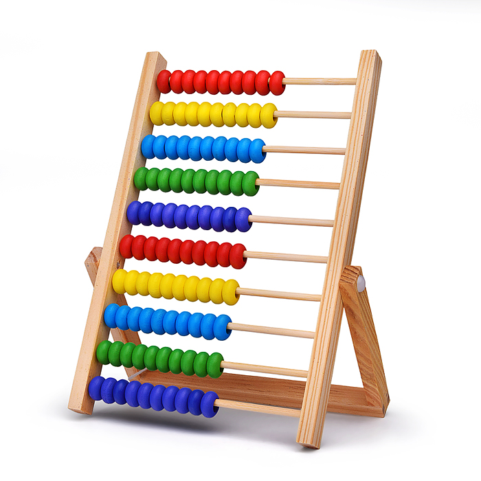 Счеты D2254 "Цветные бусины" (10 рядов)