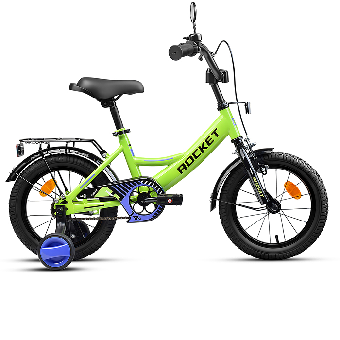 Велосипед 14" Rocket Gem, цвет зеленый