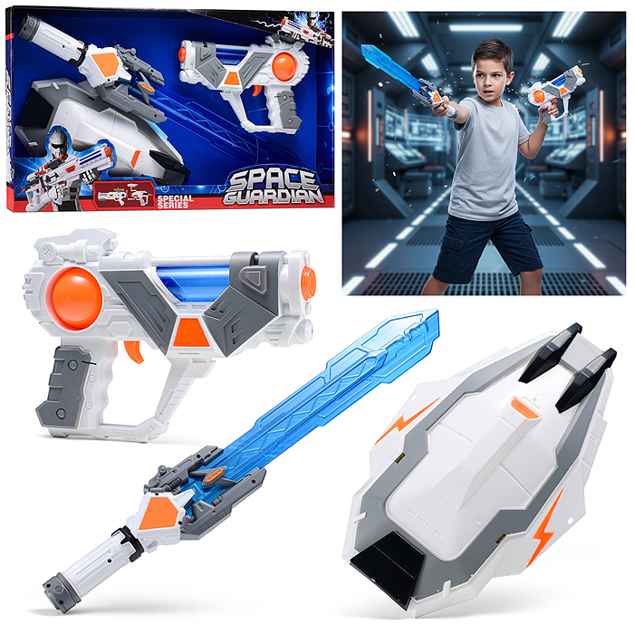 Набор оружия 4216 "Звездный шпион" (свет, звук) на батарейках, в коробке