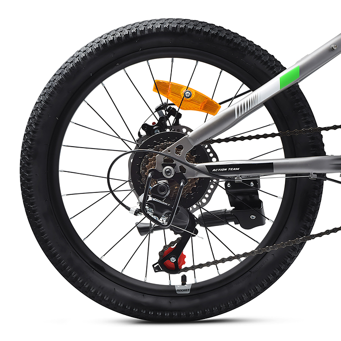 Фото к товару Велосипед 20" Rocket Crux 2.0 , цвет серый, размер 11" Велосипед 20" Rocket Crux 2.0 , цвет серый, размер 11"