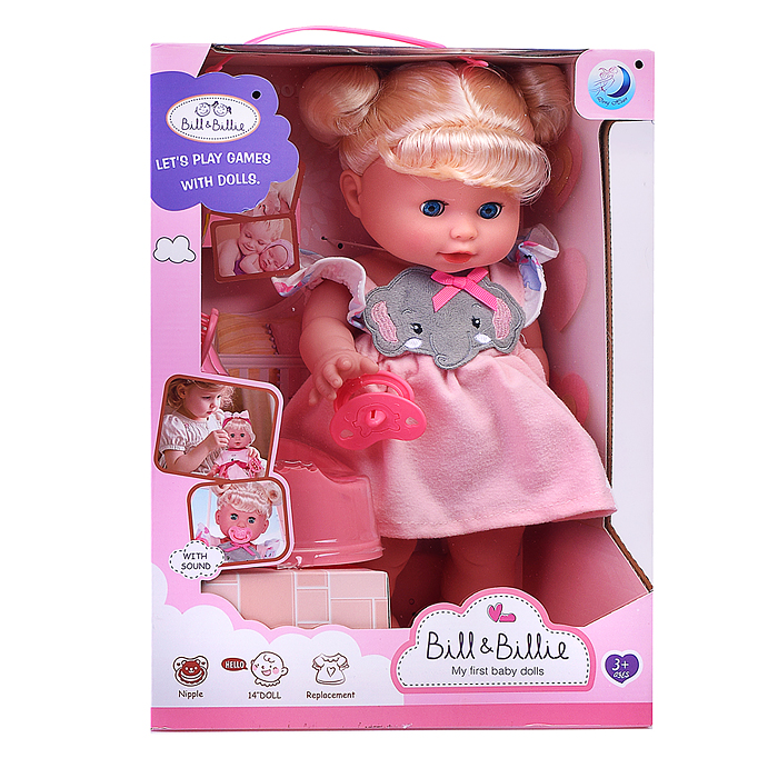 Кукла DH2376A "Аленка" с аксессуарами, в коробке