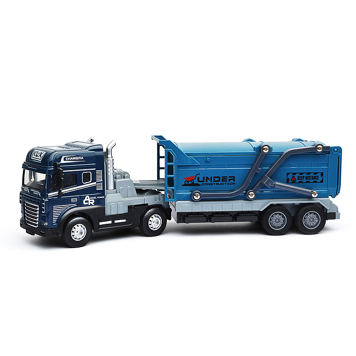 Машина KLX800-272 "Трейлер" (свет, звук) в коробке