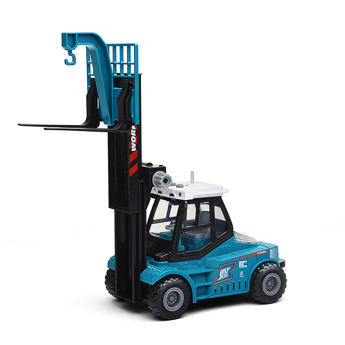 Машина KLX900-56 "Вилочный погрузчик" с прицепом (свет, звук) в коробке