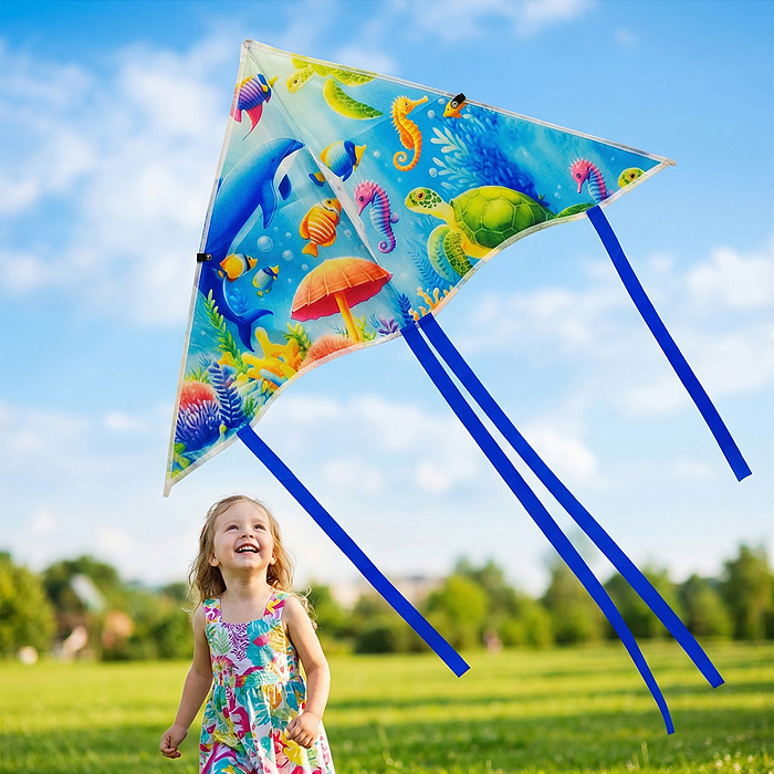 Змей воздушный 00-7678 "Разноцветный веер"