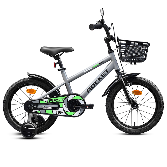 Велосипед 16" Rocket First, цвет серый
