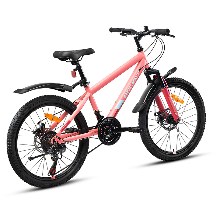 Фото к товару Велосипед 22" Rocket Aries 2.0 , цвет розовый, размер 13" Велосипед 22" Rocket Aries 2.0 , цвет розовый, размер 13"