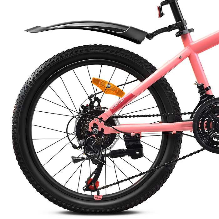 Фото к товару Велосипед 22" Rocket Aries 2.0 , цвет розовый, размер 13" Велосипед 22" Rocket Aries 2.0 , цвет розовый, размер 13"