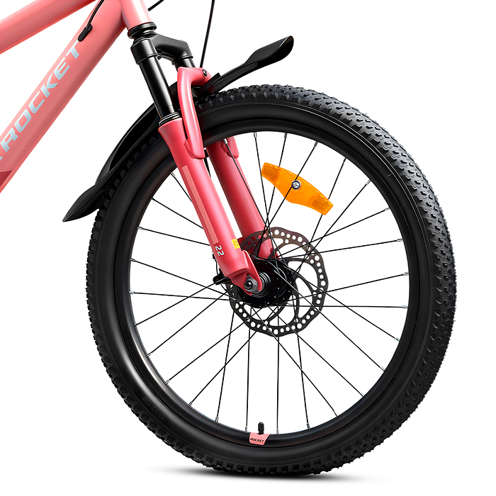 Фото к товару Велосипед 22" Rocket Aries 2.0 , цвет розовый, размер 13" Велосипед 22" Rocket Aries 2.0 , цвет розовый, размер 13"