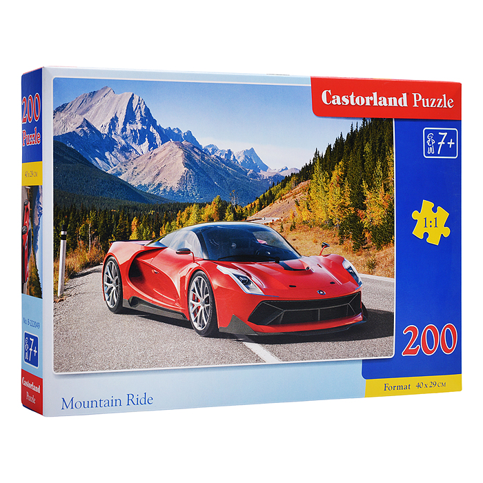 Пазлы 200 "Авто в горах" 
